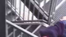 Stella on stairs 2/2
