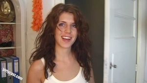 Kristina's casting video with Porno-Opa