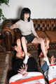 1192 Amber and Roxie barefoot and Taped by Mia