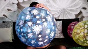 topless squeezing and nailpopping thai balloons