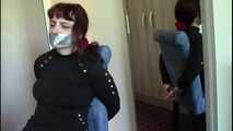 American Domme Shackled To a chair