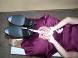 Hogtied on a table