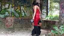 My piss in the slave's eye