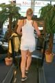 Katharina and Jenny during their workout in the fitness center wearing sexy shiny nylon shorts and tops (Pics)