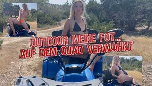 Outdoor meine Fotze auf dem Quad verwöhnt!