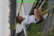 739 Pictures of Leoni in shiny nylon Shorts taken 2005-2008 in one package!