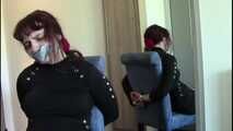 American Domme Shackled To a chair