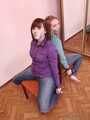 Alexa and Catt - Dominant lover tied adorable Alexa and Catt to the chairs