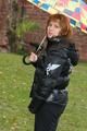 Outdoor trip of Stella and Leonie both wearing sexy shiny down jackets and black jeans (Pics)