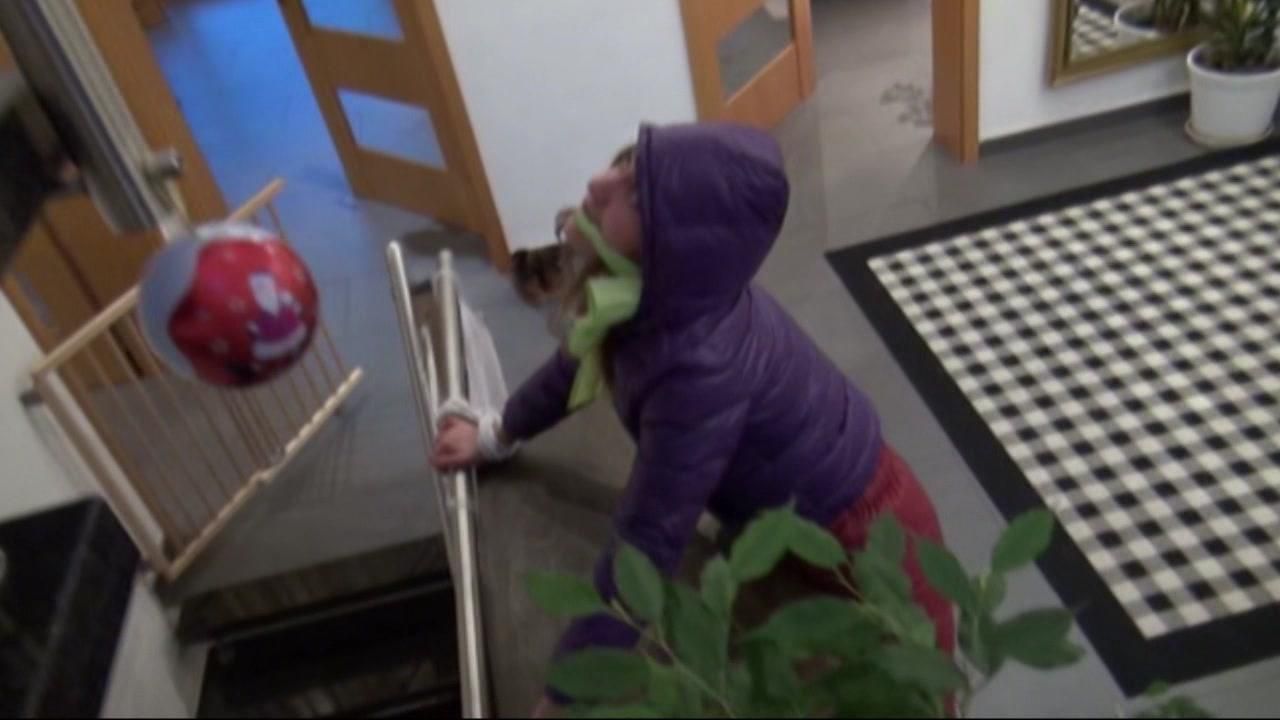 Alina Tied And Gagged On A Commode Wearing A Shiny Red/Purple Downwear Combination (Video)