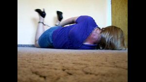 Struggling hogcuffed