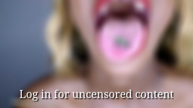 Slow mo shrunk man swallow