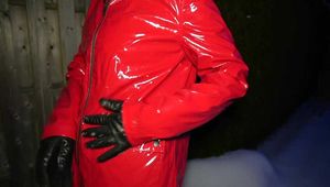 An icy hot rain jacket