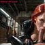 Hot redhead latex fantasy