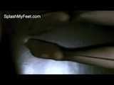 Stockings footjob