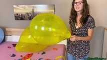 girlfriend pops your balloons with lighter, stick and needle (ENGLISH LANGUAGE)