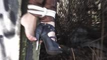Susanne outdoor tied up with rope 2/2
