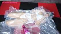 Xiaoyu Endures Vacuum Bag with Balloons
