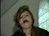 18 Yr OLD HIGH SCHOOL RED HEAD, BALL-GAGGED, TAPED & HANDCUFFED (D25-4)
