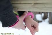 Cuffed at the parking area