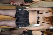 ***NEW MODELL RONJA*** wearing several shiny nylon shorts 2/2