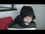 Get 2 Videos with Dani bound and gagged in shiny nylon Downwear from 2008.