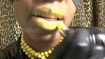 Latex Yellow Lips