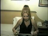 . 41 Yr OLD RED HEADED FAMOUS FASHION MODEL IS OTM GAGGED, BAREFOOT, TOE-TIED, HOPS AROUND ROOM, TIES, GAGS AND HANDCUFFS HERSELF WHILE WEARING BLUE JEANS  PT 8  (D60-5)