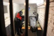 Bondage in the photo series cell of a session
