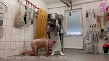 #Slaughter in white - My long white #rubberapron in use