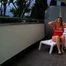 on the balcony