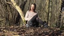 Isi tied in the woods 1/2