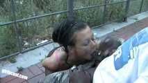 Anna blowing & fucking with a BBC in the middle of Berlin