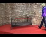 Pia wearing a supersexy crazy sensation down combination posing at a princess bed in an old cellar (Video)