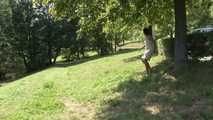 040005 Andrea Takes A Pee From A Bench In The Park