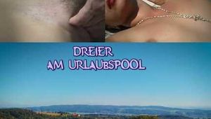 THREESOME AT VACATATION POOL