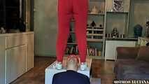 Spitting and Facesitting with hot Leggings