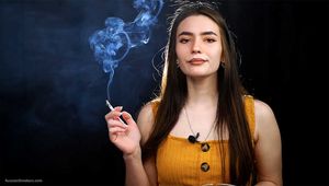 120mm all white chain smoking with Alla