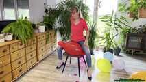 sexy ride and sit2pop small balloons on the chair