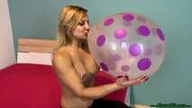 topless Blow2pop a clear U16 purple *Polka Dot*