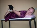 Hogtied on a table