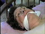 69 Yr OLD SPREAD EAGLE TIED NUDE ON BED (D15-14)