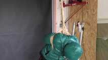 Rachel Adams bound and gagged by an Intruder