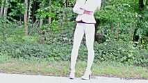 Leggings in weiß