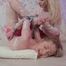 Inna and BlackRose02 - Tightly hogtaped in cling clear film (video)
