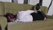 Aurora hogtied in boots 2/2