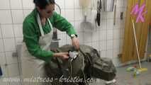 Clip #004 slaughterhouse cleaning in a different light - how stupid can you be? #rubber