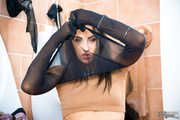 Dirty nylon action with Miky Love (286 images)
