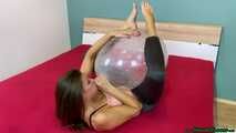 riding and inflating a clear Q24 *just married* with an unexpected pop