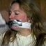 30 Yr OLD BBW SINGLE MOM IS CLEAVE GAGGED, HANDGAGGED, BALL-GAGGED, BLINDFOLDED, MOUTH STUFFED, OTM GAGGED, GAG TALKS & TIGHTLY TIED TO A CHAIR (D70-4)